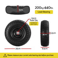 Gardeon 2x Flat Free Wheelbarrow Tyres 26cm 5/8