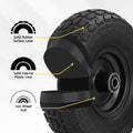 Gardeon 2x Flat Free Wheelbarrow Tyres 26cm 5/8