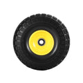 Gardeon 2x Solid Rubber Tyres 26cm Flat Free Wheelbarrow Wheel 5/8 Axle