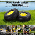 Gardeon 2x Solid Rubber Tyres 26cm Flat Free Wheelbarrow Wheel 5/8 Axle