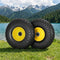Gardeon 2x Solid Rubber Tyres 26cm Flat Free Wheelbarrow Wheel 5/8 Axle