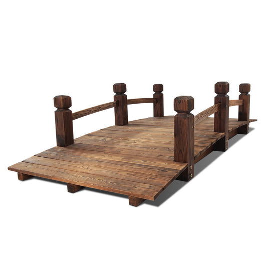 Gardeon Wooden Garden Bridge 160cm Outdoor Decor Ornament