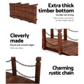 Gardeon Wooden Garden Bridge 160cm Outdoor Ornament Chain