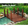 Gardeon Wooden Garden Bridge 160cm Outdoor Ornament Chain