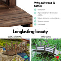 Gardeon Wooden Garden Bridge 150cm Outdoor Ornament Decor