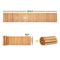 Gardeon 8ft Wooden Garden Pathway Roll-Out Walkway Brown