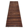 Gardeon 8ft Wooden Garden Pathway Walkway Charcoal Brown