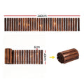 Gardeon 8ft Wooden Garden Pathway Walkway Charcoal Brown