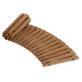 Gardeon 8FT Wooden Garden Pathway Brown Curved Roll Out Walkway