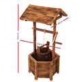 Gardeon Wooden Wishing Well Garden Ornament Outdoor Decor