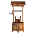 Gardeon Wooden Wishing Well Garden Ornament Outdoor Decor