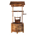 Gardeon Wooden Wishing Well Garden Ornament Outdoor Decor