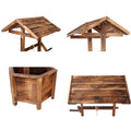Gardeon Wooden Wishing Well Garden Ornament Outdoor Decor