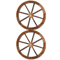 Gardeon 2X Wooden Wagon Wheel Garden Ornament Decor