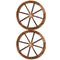 Gardeon 2X Wooden Wagon Wheel Garden Ornament Decor