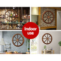 Gardeon 2X Wooden Wagon Wheel Garden Ornament Decor