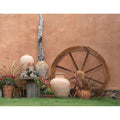 Gardeon Wooden Wagon Wheel Garden Decor Outdoor Ornament
