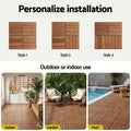 Gardeon 10x Wood Deck Tiles 30x30cm Interlocking Patio Garden