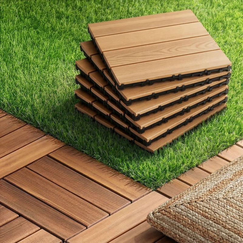 Gardeon 27pcs Wood Deck Tiles 30x30cm Interlocking Patio