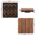 Gardeon 27pcs Wood Deck Tiles 30x30cm Interlocking Patio