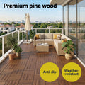 Gardeon 27pcs Wood Deck Tiles 30x30cm Interlocking Patio