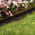 Green Fingers Garden Edging 5cm x 10m Black Pack of 2