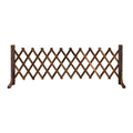 Gardeon Garden Fences Expandable Wooden Trellis Fence Plant Frame 160cm Brown