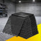 Giantz 20pcs Garage Floor Tiles Interlocking Drainage Black