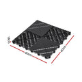 Giantz 20pcs Garage Floor Tiles Interlocking Drainage Black