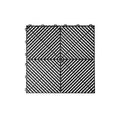 Giantz 20pcs Garage Floor Tiles Interlocking Drainage Black
