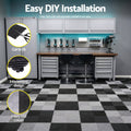 Giantz 20pcs Garage Floor Tiles Interlocking Drainage Black