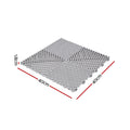 Giantz 20pcs Garage Floor Tiles Interlocking Grey Non-Slip Heavy Duty