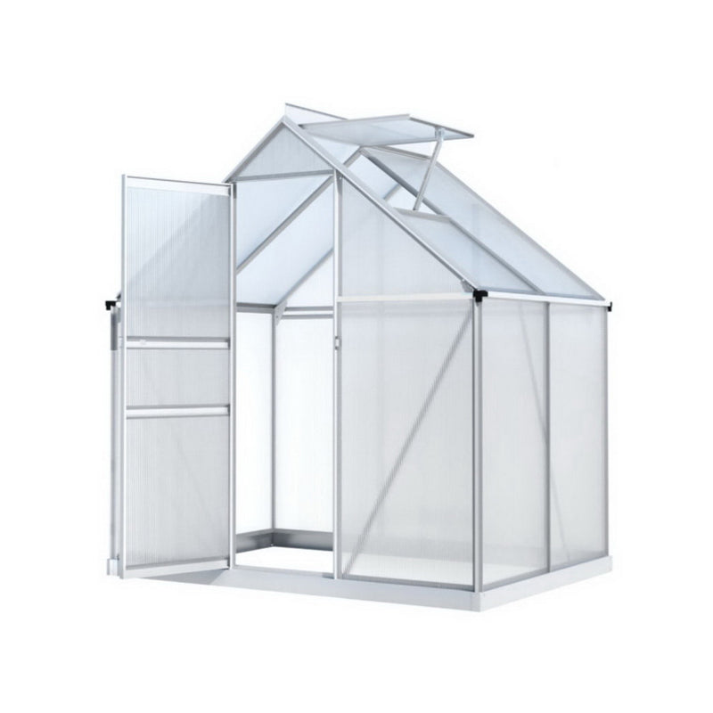 Green Fingers Greenhouse 1.3x1.9x2.0M Aluminium Polycarbonate