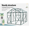 Green Fingers 1.9x1.9x1.83M Aluminium Polycarbonate Greenhouse