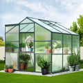 Green Fingers 1.9x1.9x1.83M Aluminium Polycarbonate Greenhouse