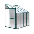 Green Fingers Greenhouse 2.52x1.27x2.13M Lean-to Aluminium