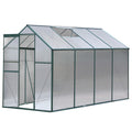 Green Fingers Greenhouse 2.52x1.9x1.83M Aluminium Polycarbonate
