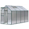 Green Fingers Greenhouse 2.52x1.9x1.83M Aluminium Polycarbonate