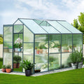 Green Fingers Greenhouse 2.52x1.9x1.83M Aluminium Polycarbonate
