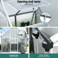 Green Fingers 3.1M Greenhouse Aluminium Polycarbonate Garden Shed
