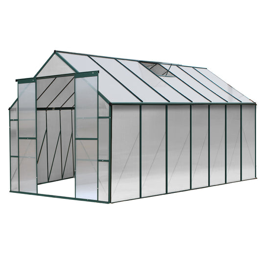 Green Fingers Greenhouse 4.43x2.44x2.15M Aluminium Polycarbonate