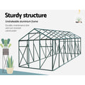 Green Fingers Greenhouse 4.43x2.44x2.15M Aluminium Polycarbonate