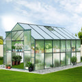 Green Fingers Greenhouse 4.43x2.44x2.15M Aluminium Polycarbonate