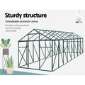 Green Fingers Greenhouse 5.1x2.44x2.1M Aluminium Polycarbonate