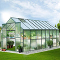 Green Fingers Greenhouse 5.1x2.44x2.1M Aluminium Polycarbonate