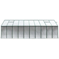 Green Fingers Greenhouse Aluminium Polycarbonate Green House Garden 6.3x2.4x2.1M