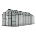 Green Fingers Greenhouse 6.3x2.44x2.1M Aluminium Polycarbonate