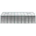 Green Fingers Greenhouse 6.3x2.44x2.1M Aluminium Polycarbonate