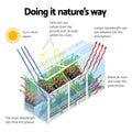 Green Fingers Greenhouse 180x50x50cm Aluminium Polycarbonate Cold Frame