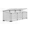 Green Fingers Greenhouse 180x50x50cm Aluminium Polycarbonate Cold Frame